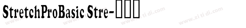StretchProBasic Stre字体转换